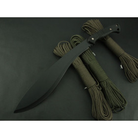 Honeycomb handle 116-2 black fixed blade knife no logo machete UDTEK10112